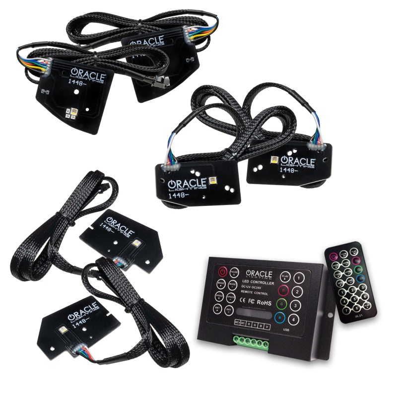 Oracle 19-21 RAM 1500 Projector LED Headlight DRL Kit – RGBW+A w/ 2.0 Controller