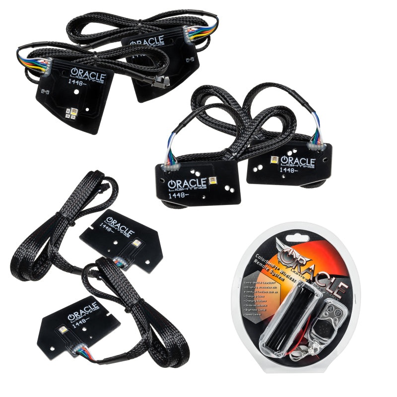 Oracle 19-21 RAM 1500 Projector LED Headlight DRL Kit – RGBW+A w/ RF Controller