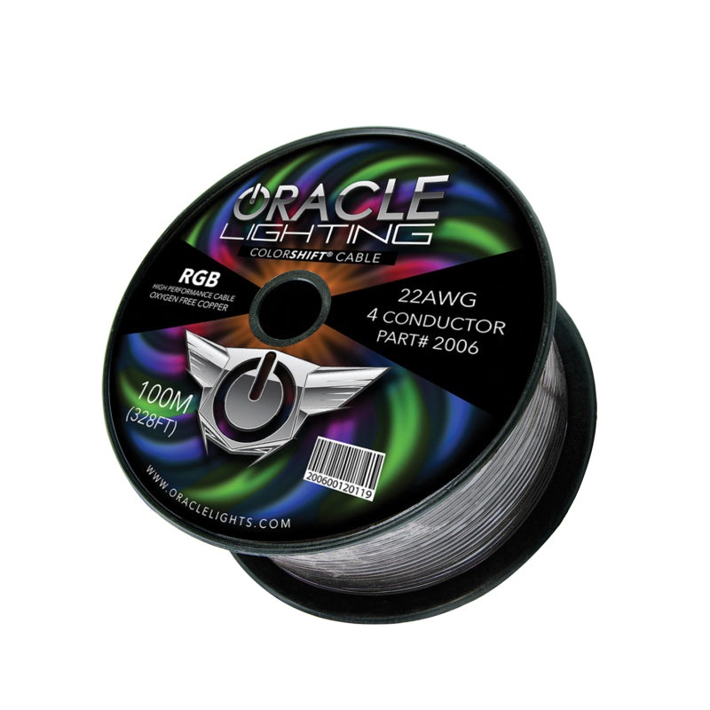 Oracle 22AWG 4 Conductor RGB Installation Wire 100M (328ft) Spool – RGB