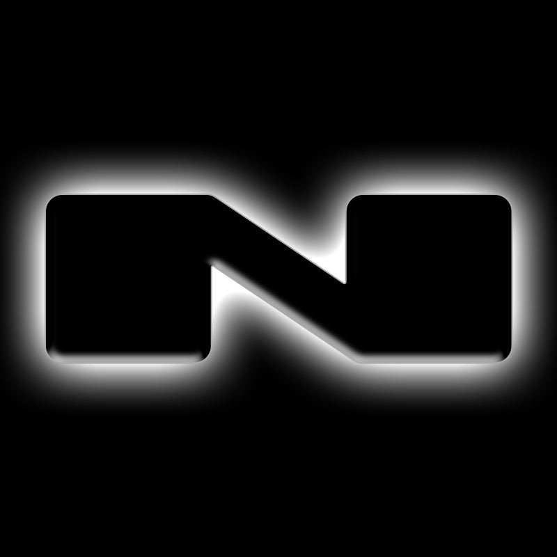 ORACLE Lighting Universal Illuminated LED Letter Badges – Matte Blk Surface Finish – N