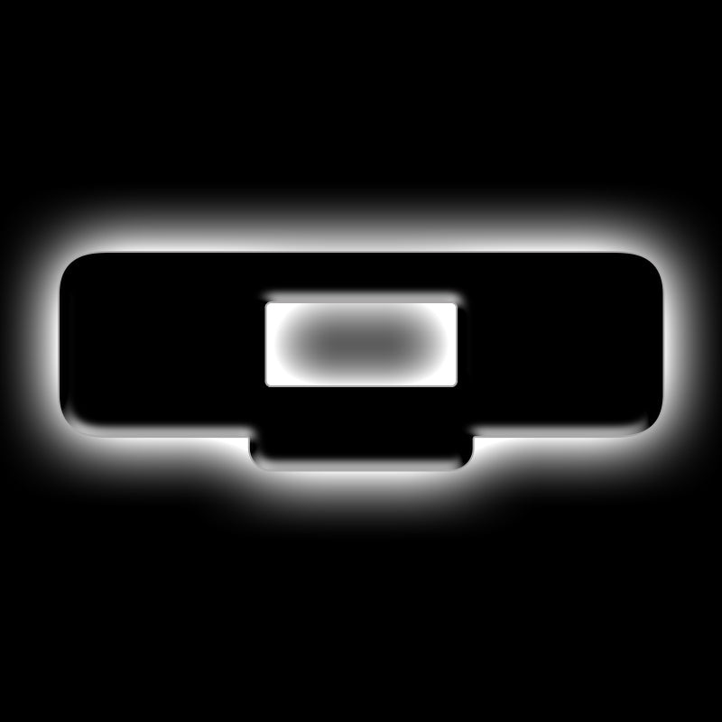 ORACLE Lighting Universal Illuminated LED Letter Badges – Matte Blk Surface Finish – Q