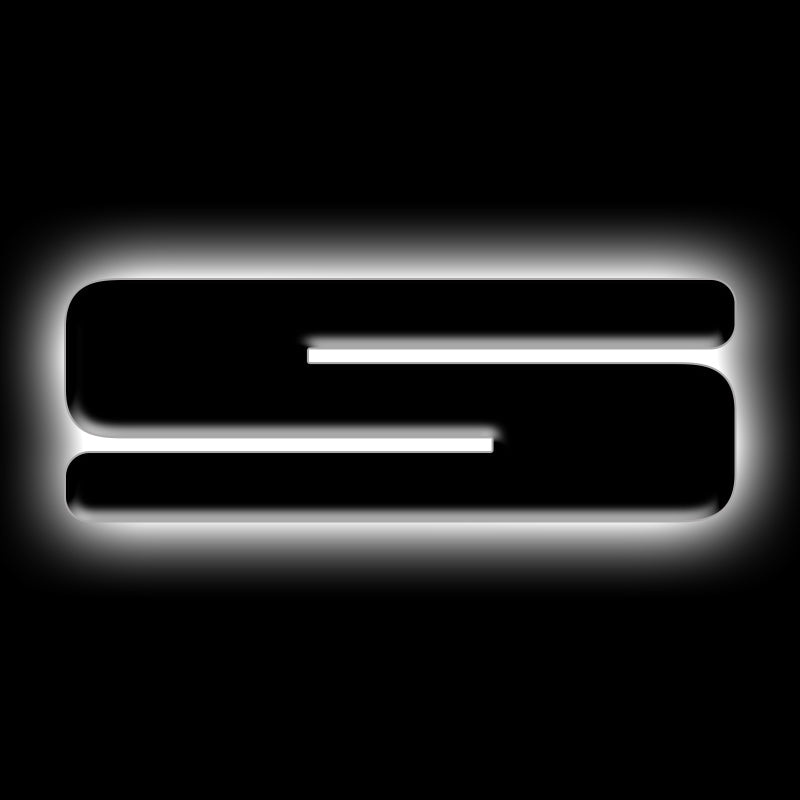 ORACLE Lighting Universal Illuminated LED Letter Badges – Matte Blk Surface Finish – S