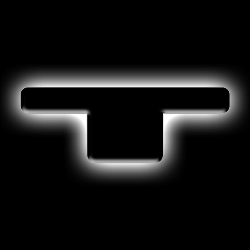 ORACLE Lighting Universal Illuminated LED Letter Badges – Matte Blk Surface Finish – T