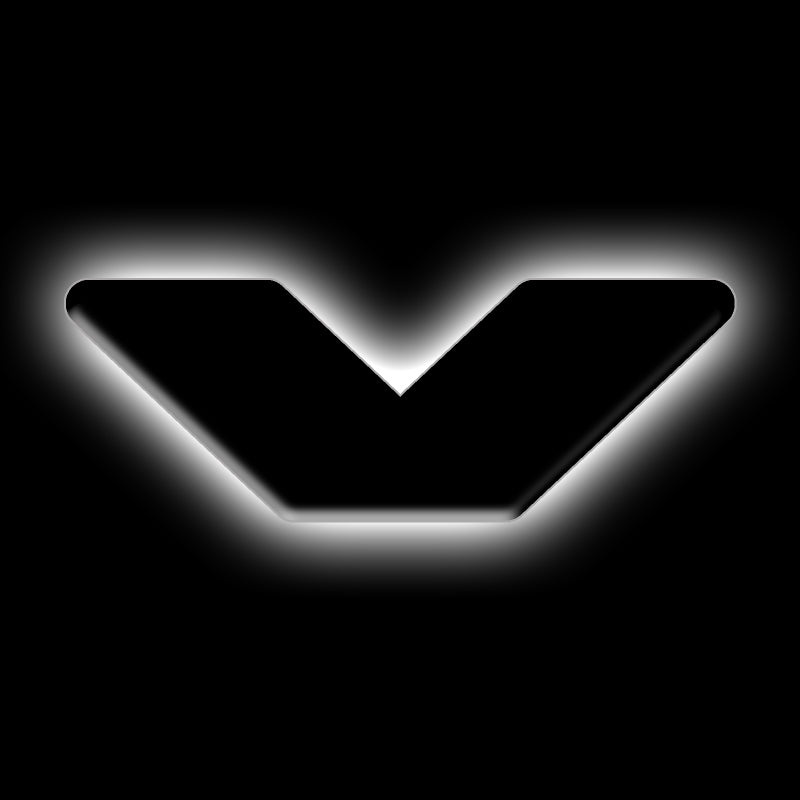 ORACLE Lighting Universal Illuminated LED Letter Badges – Matte Blk Surface Finish – V