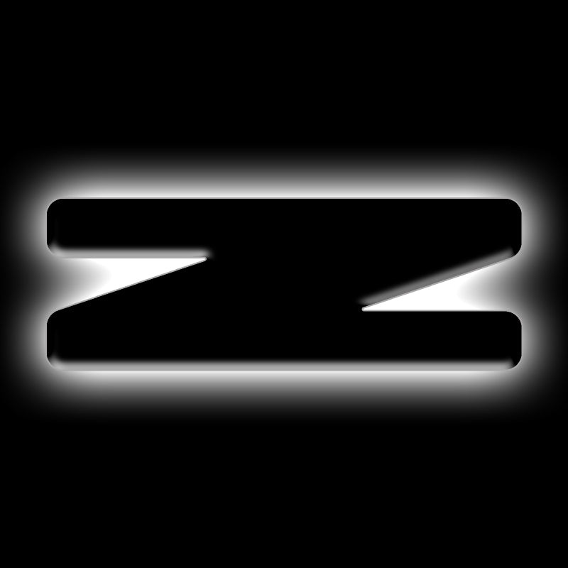 ORACLE Lighting Universal Illuminated LED Letter Badges – Matte Blk Surface Finish – Z