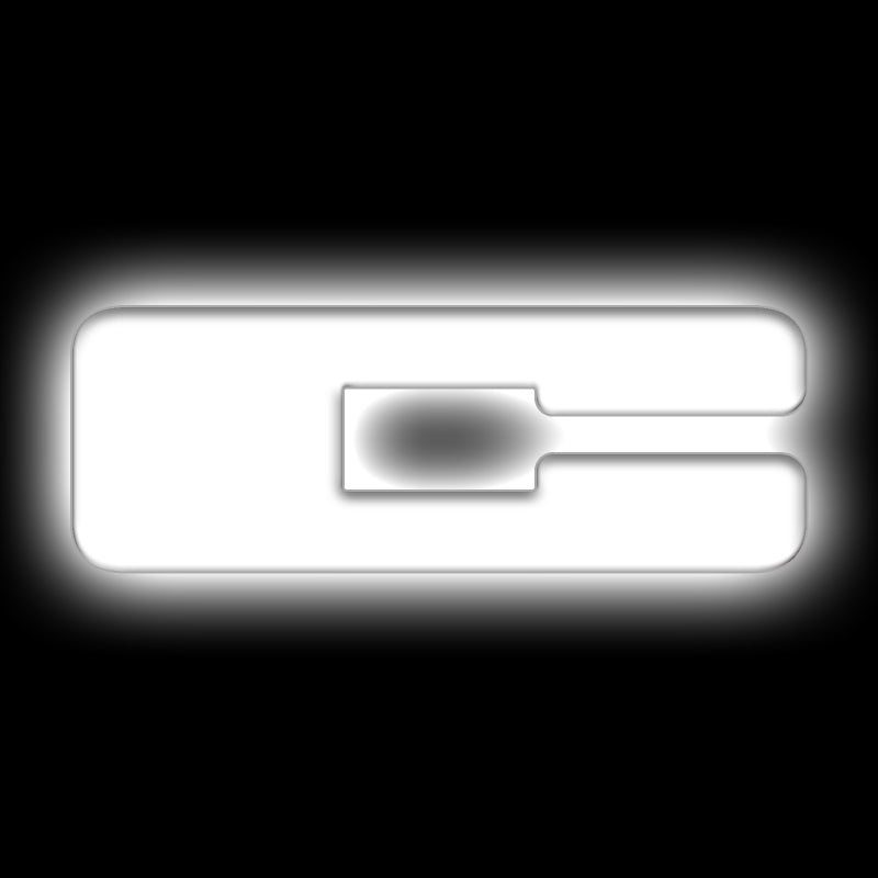 ORACLE Lighting Universal Illuminated LED Letter Badges – Matte Wht Surface Finish – C