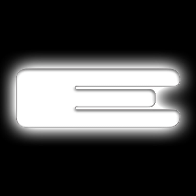 ORACLE Lighting Universal Illuminated LED Letter Badges – Matte Wht Surface Finish – E