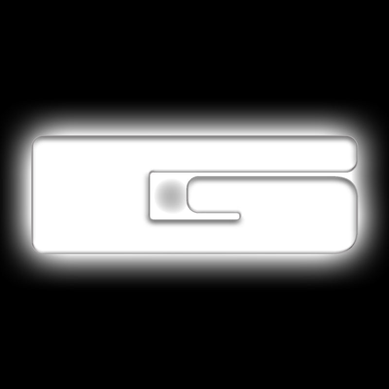 ORACLE Lighting Universal Illuminated LED Letter Badges – Matte Wht Surface Finish – G