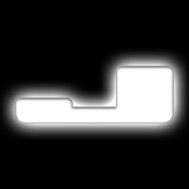 ORACLE Lighting Universal Illuminated LED Letter Badges – Matte Wht Surface Finish – J