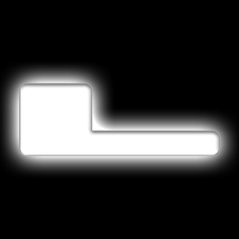 ORACLE Lighting Universal Illuminated LED Letter Badges – Matte Wht Surface Finish – L