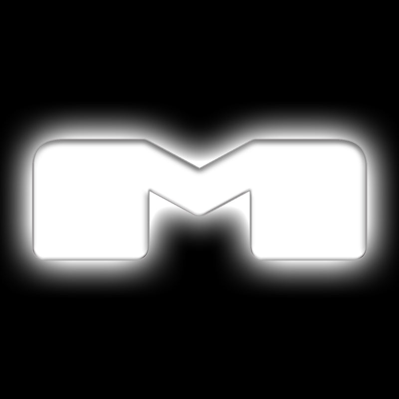ORACLE Lighting Universal Illuminated LED Letter Badges – Matte Wht Surface Finish – M