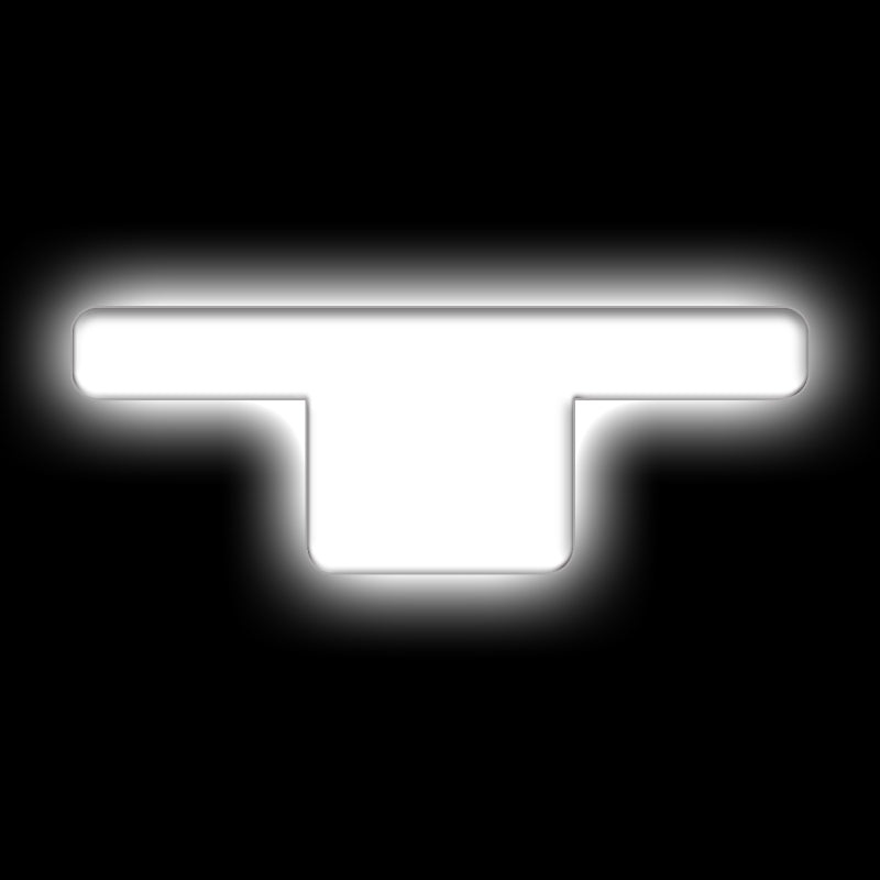 ORACLE Lighting Universal Illuminated LED Letter Badges – Matte Wht Surface Finish – T