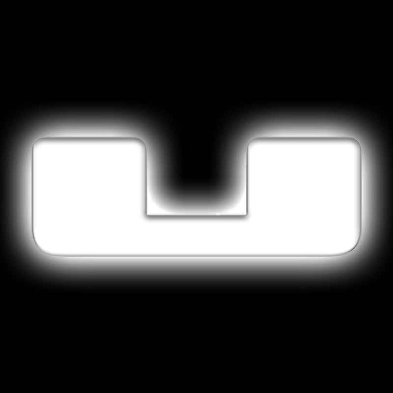 ORACLE Lighting Universal Illuminated LED Letter Badges – Matte Wht Surface Finish – U