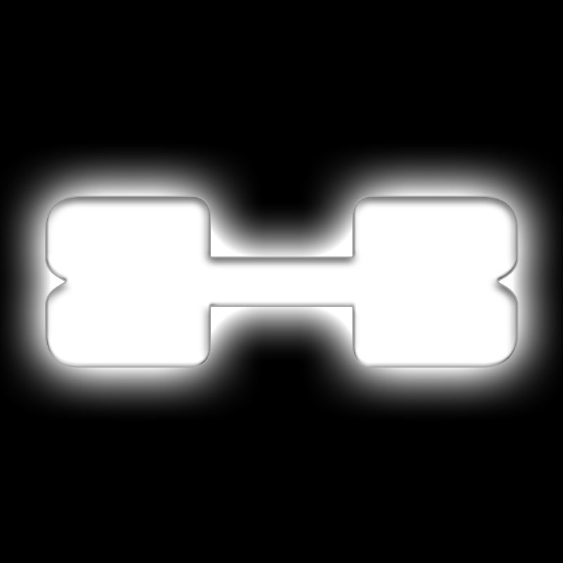 ORACLE Lighting Universal Illuminated LED Letter Badges – Matte Wht Surface Finish – X