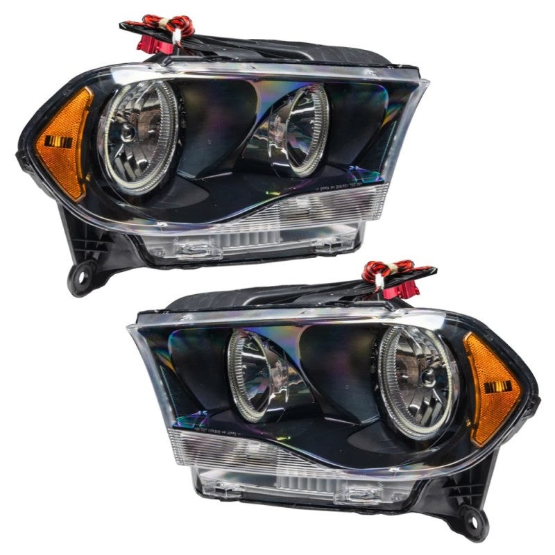 Oracle 11-13 Dodge Durango SMD HL Halogen – Black – ColorSHIFT w/ BC1 Controller
