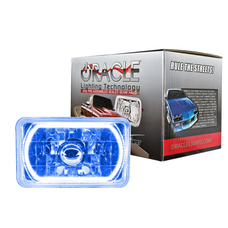 Oracle Pre-Installed Lights 4×6 IN. Sealed Beam – Blue Halo