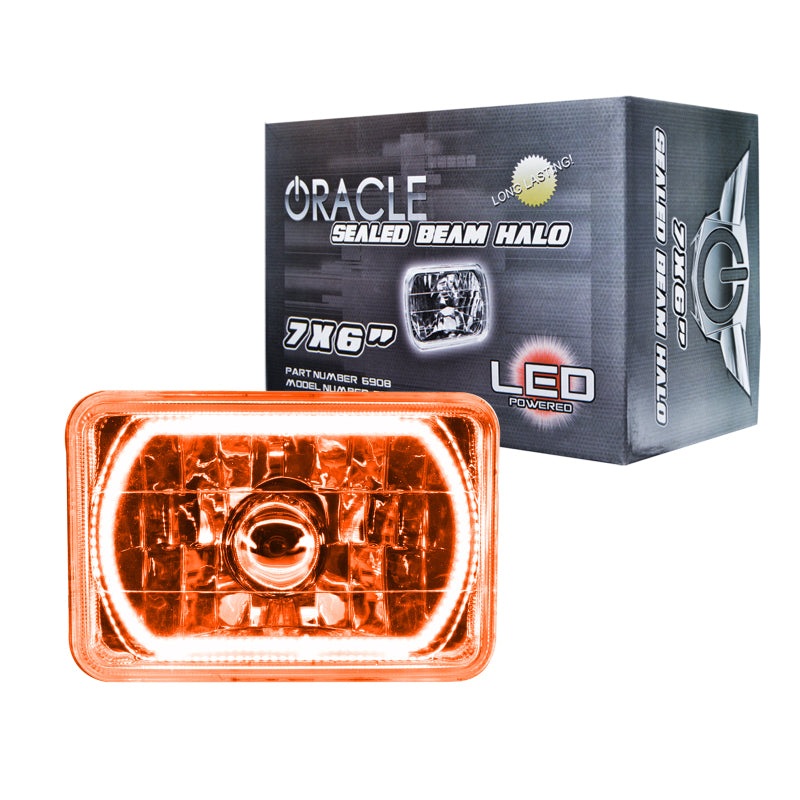 Oracle Pre-Installed Lights 7×6 IN. Sealed Beam – Amber Halo