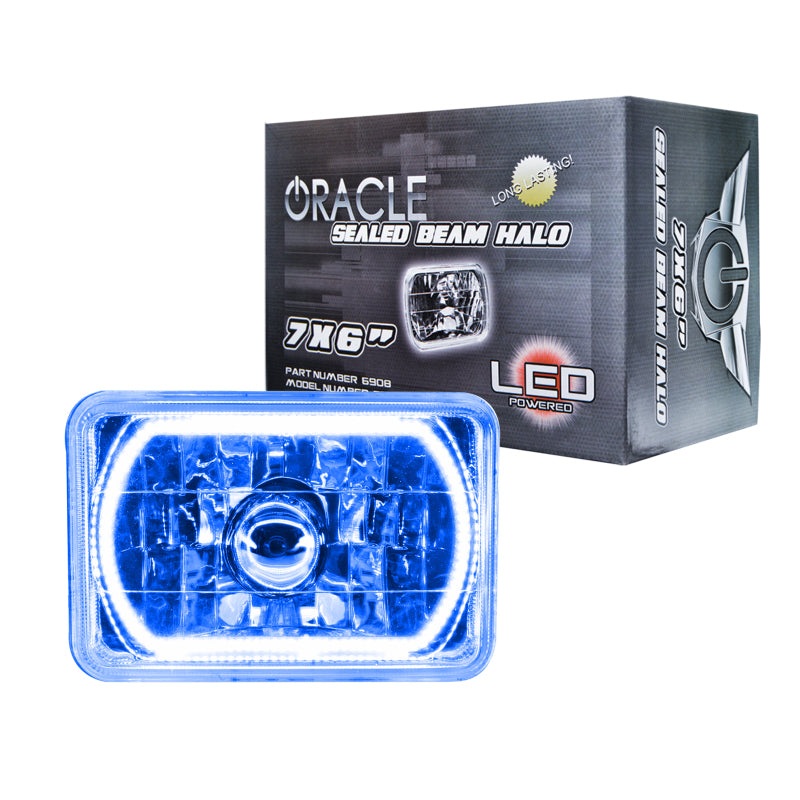 Oracle Pre-Installed Lights 7×6 IN. Sealed Beam – Blue Halo