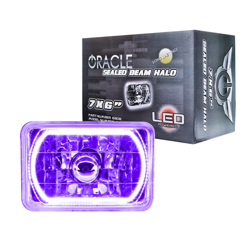 Oracle Pre-Installed Lights 7×6 IN. Sealed Beam – UV/Purple Halo