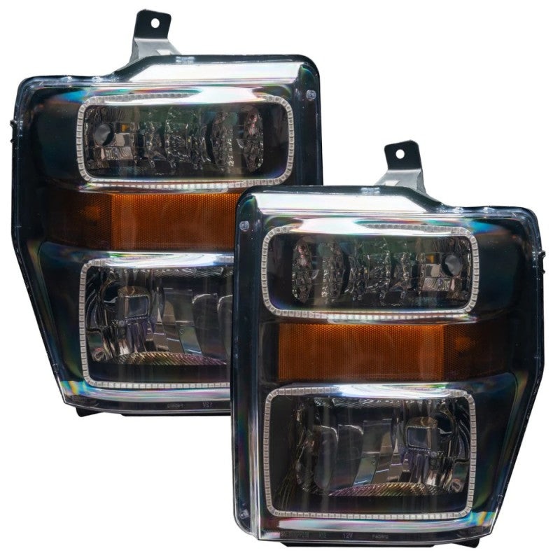 Oracle 08-10 Ford F250/350 LED HL – Black – ColorSHIFT w/ BC1 Controller