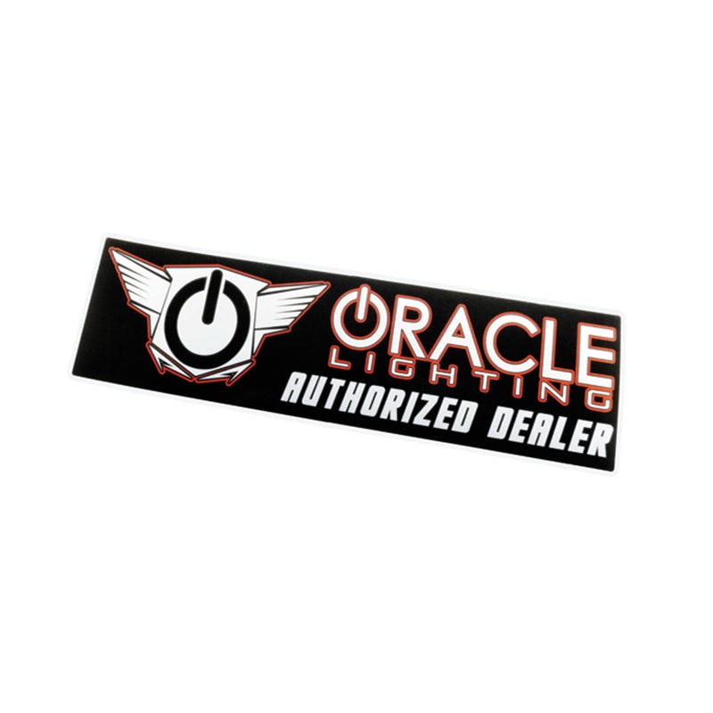 Oracle Authorized Dealer Bumper Sticker – Black/Orange