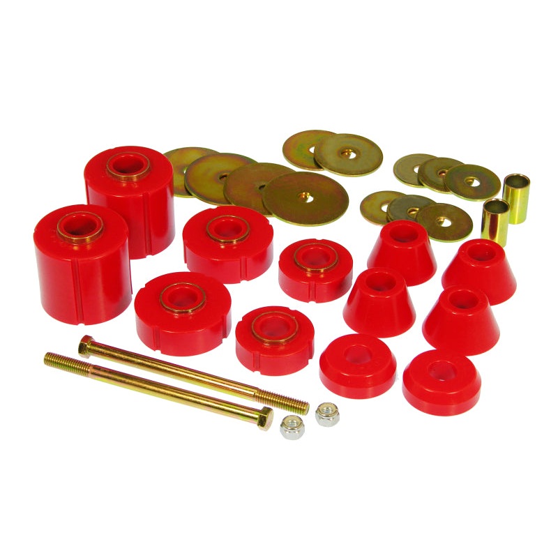Prothane 67-72 GM Body Mount 12 Bushing Kit – Red