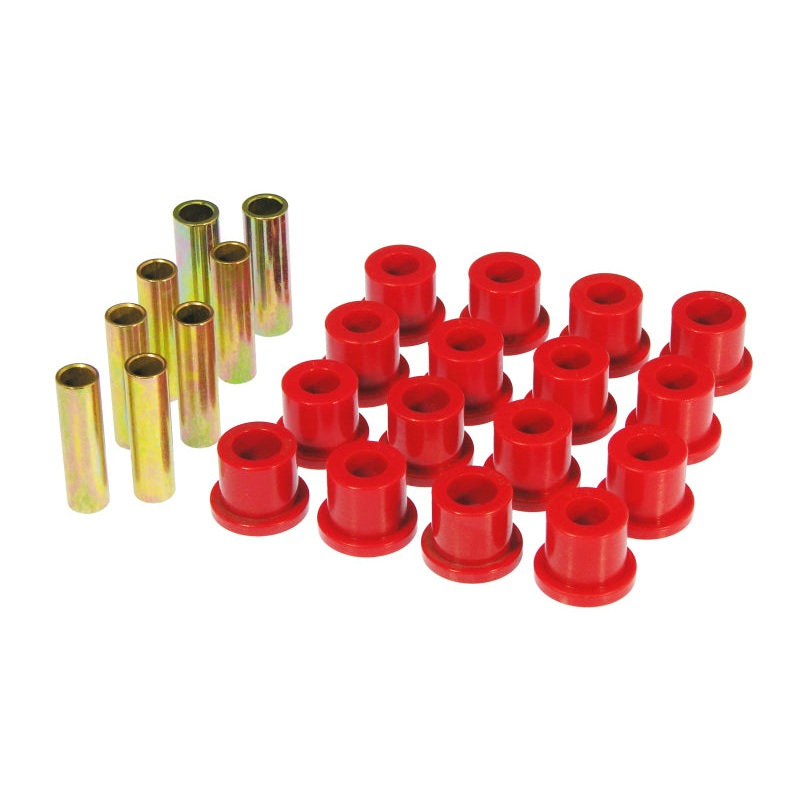 Prothane 68-72 Ford F250 2wd Rear Spring & Shackle Bushings – Red