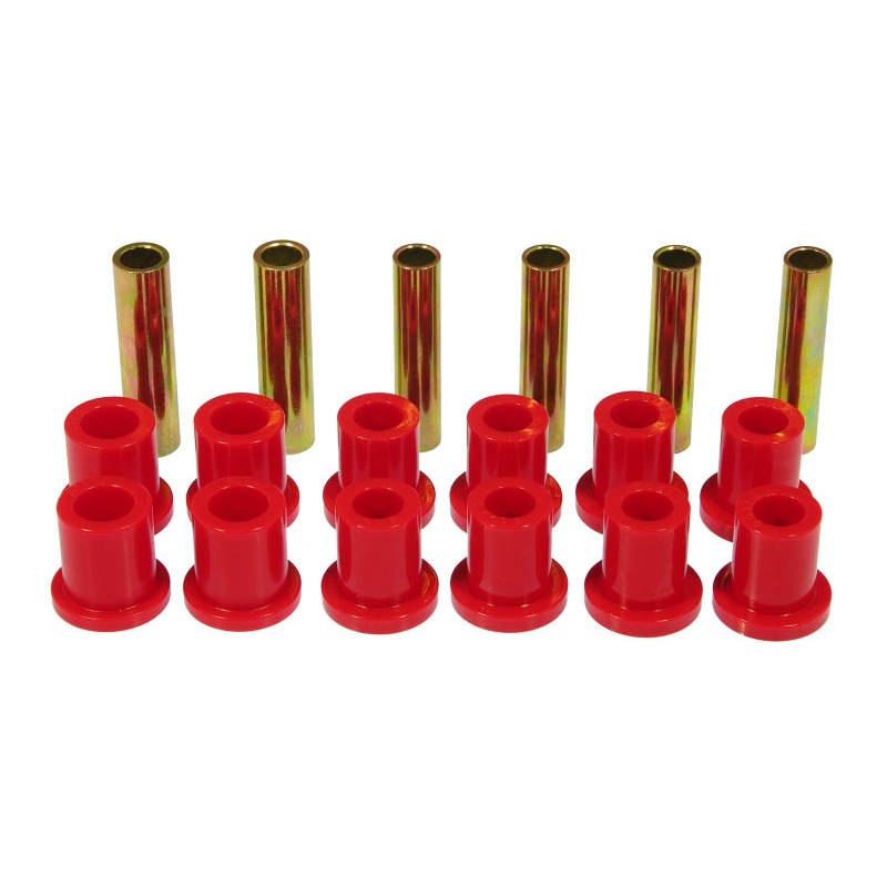 Prothane 73-79 Ford F100/150 4wd Rear Spring & Shackle Bushings – Red
