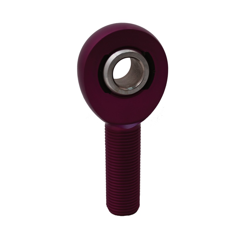 QA1 A Series Endura Rod End – Male/Right Hand – .5in Bore x 5/8-18 – Purple Aluminum