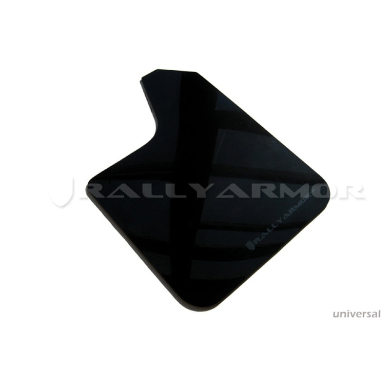 Rally Armor Universal Fit (No Hardware) Black UR Mud Flap w/ Grey Logo