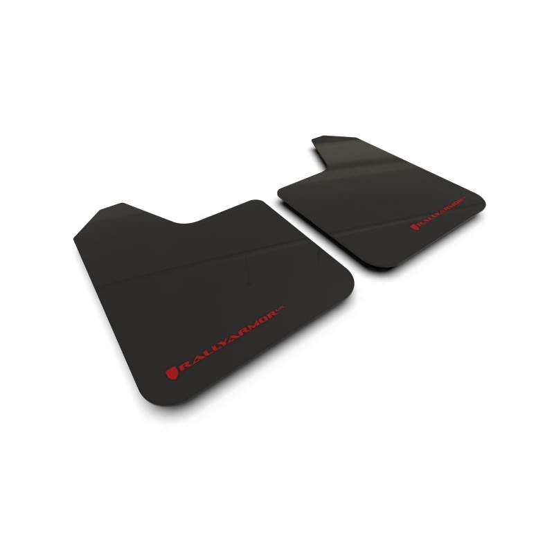 Rally Armor Universal UR Black Mud Flap Red Logo – Pair