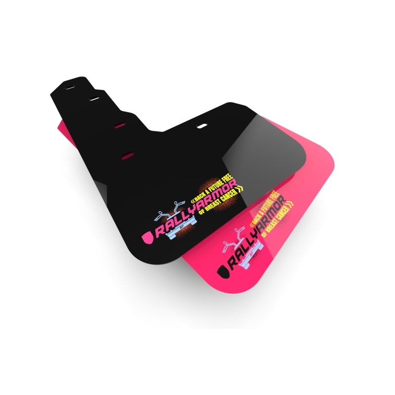 Rally Armor Universal UR Plus Pink Mud Flap BCE Logo