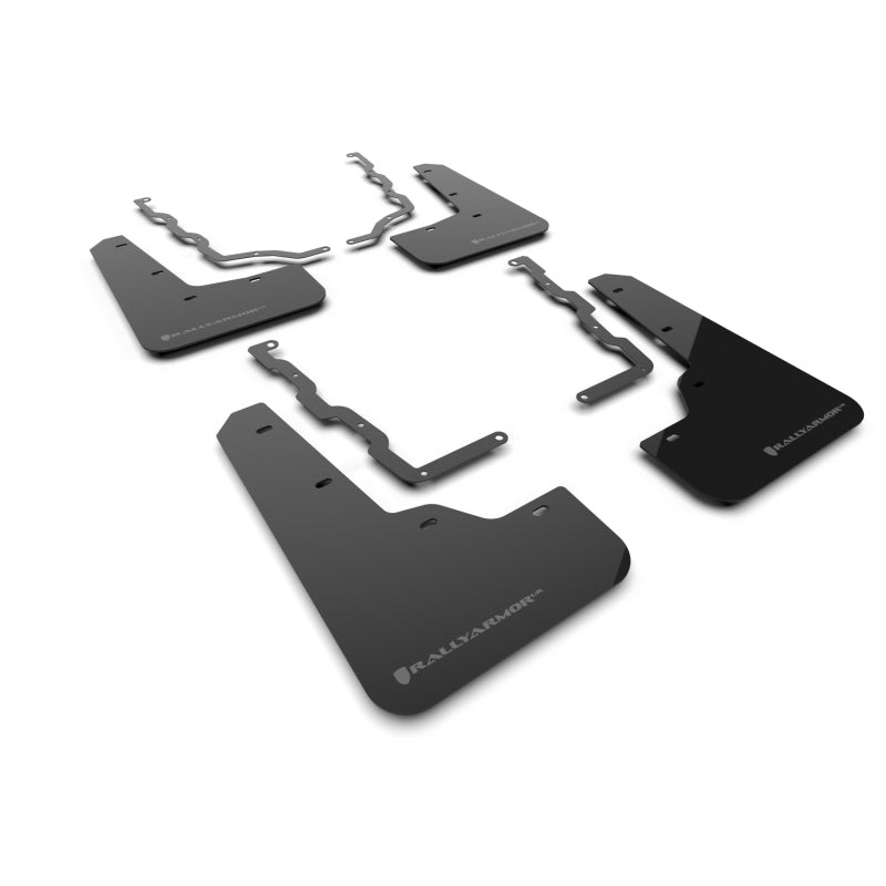 Rally Armor 20-25 Ford Puma ST Black Mud Flap w/Grey Logo