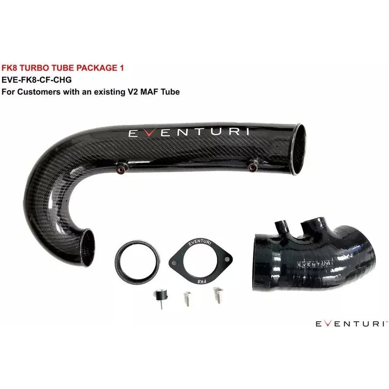 Eventuri Honda FK8 Civic Type R | Black Carbon Charge-Pipe