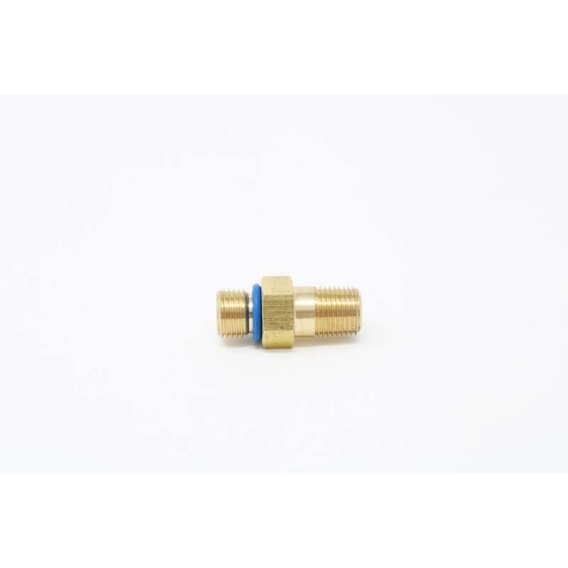 Aeromotive 14-25 Chevy V8 Fuel Rail Pressure Sensor Adapter M10x1.0 Male to 1/8-MNPT Male – Brass