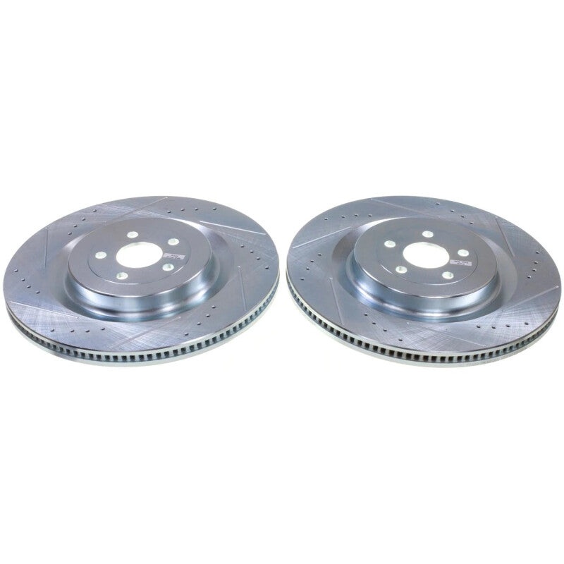 Power Stop 22-23 Ford Mustang Mach-E Front Drilled & Slotted Rotor – Pair