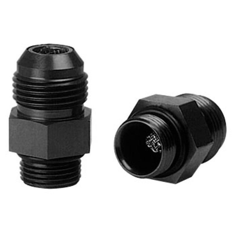 Moroso Dry Sump/External Oil Pump Fitting w/Screen -10An to -12An w/O-Ring – Aluminum – 2 Pack
