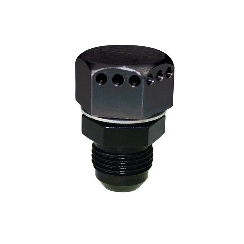 Moroso Positive Seal Vented Fitting -10An Male – Aluminum – Single