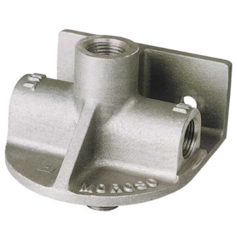 Moroso Chevrolet Big Block/Small Block Oil Filter Adapter – Remote Mount – Inlet Left/Outlet Right