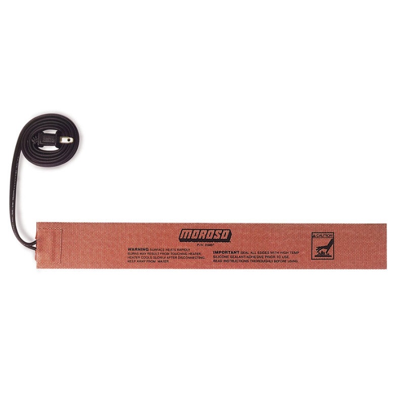 Moroso External Heating Pad – Self Adhesive – 2in x 15in – 150 Watts/110 Volt 36ft Cord