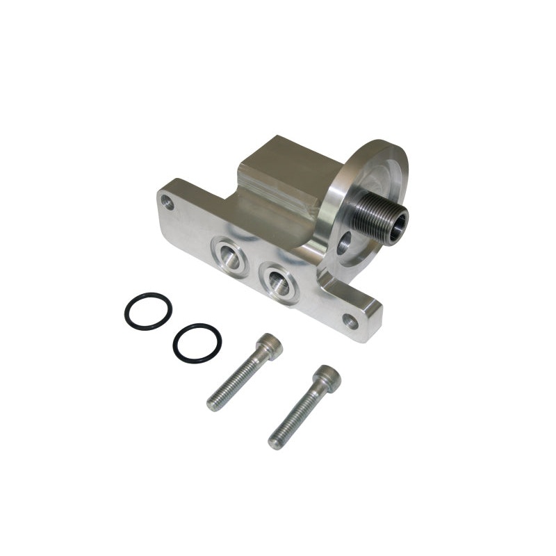 Moroso GM LS Oil Filter Adapter – Spin On – 90 Degree