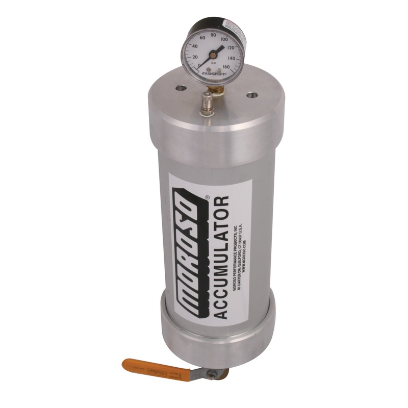 Moroso Oil Accumulator – Heavy Duty – 1.5 Quart – 12in x 4.25in