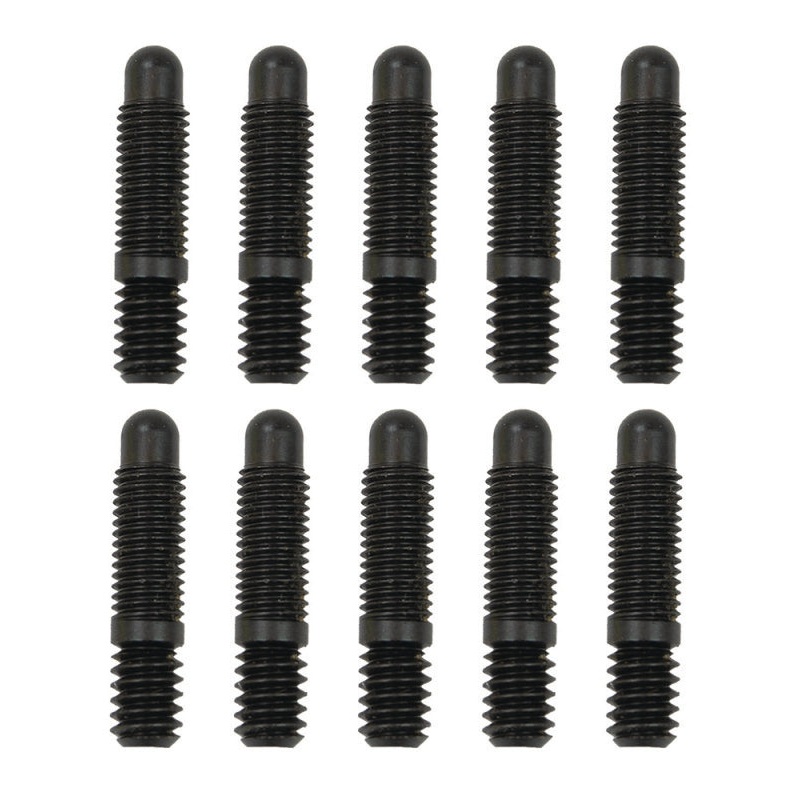 Moroso Bullet Nose Black OX Studs – 1/4-20 X 1/4-28 X 1 3/16 (10 Pack)