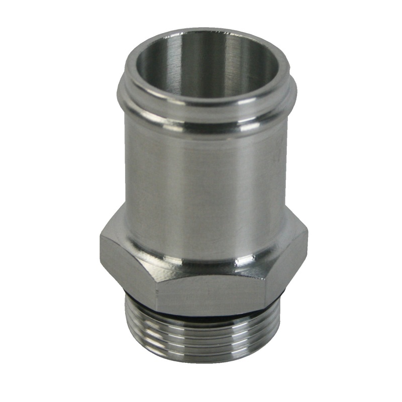 Moroso Electric Water Pump Hose Adapter -16An to 1-1/4in Hose – Raw Aluminum
