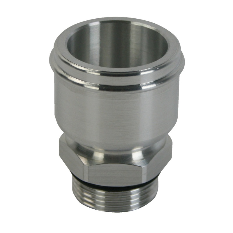 Moroso Electric Water Pump Hose Adapter -16An to 1-3/4in Hose – Raw Aluminum
