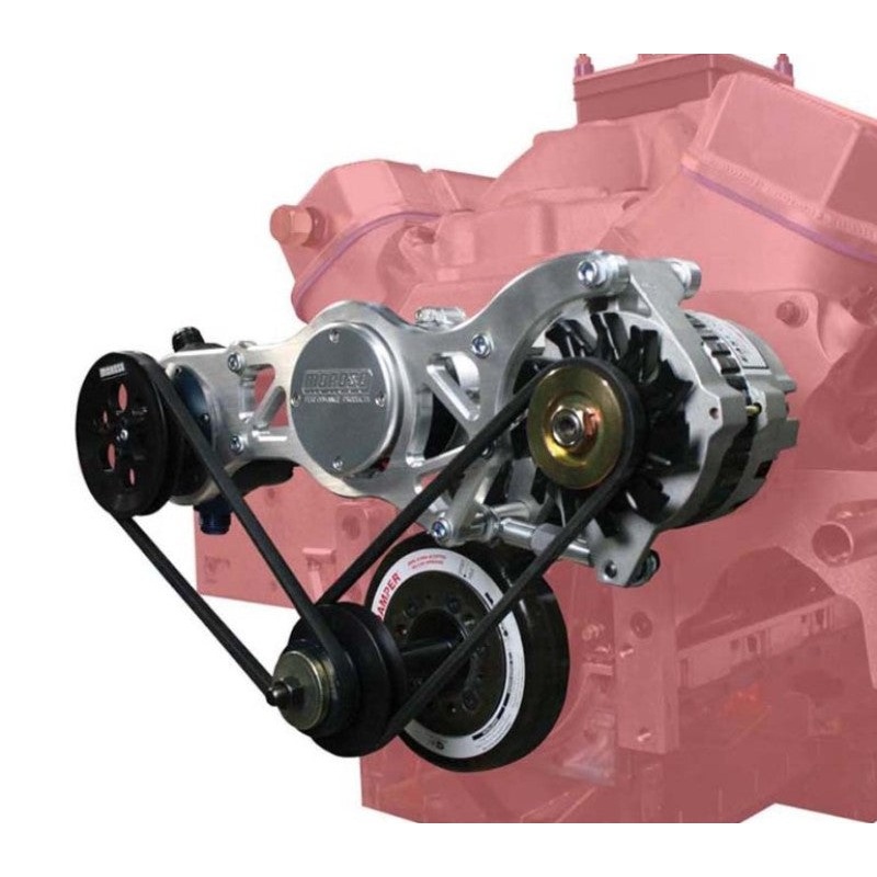 Moroso Chevrolet Big Block Alternator & Vacuum Pump Mount – Moroso Water Pump – 130mm Alternator