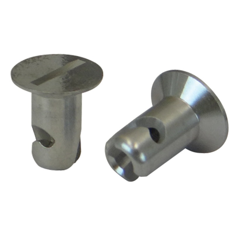 Moroso Quick Fastener – Flush Head – 5/16in x .450in – Aluminum – 10 Pack