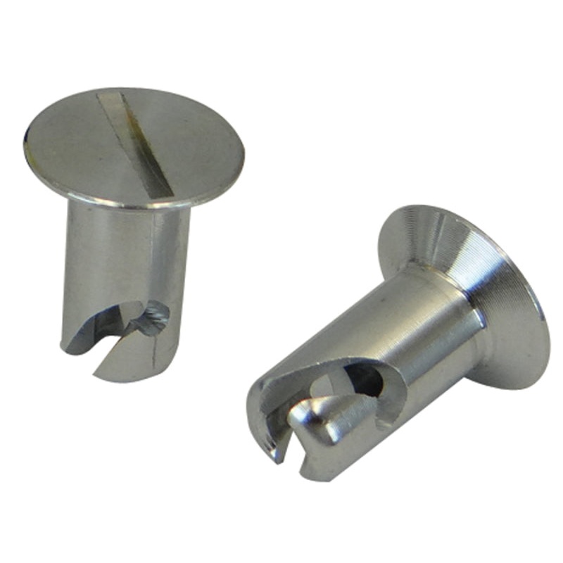 Moroso Quick Fastener – Flush Head – 5/16in x .500in – Aluminum – 10 Pack