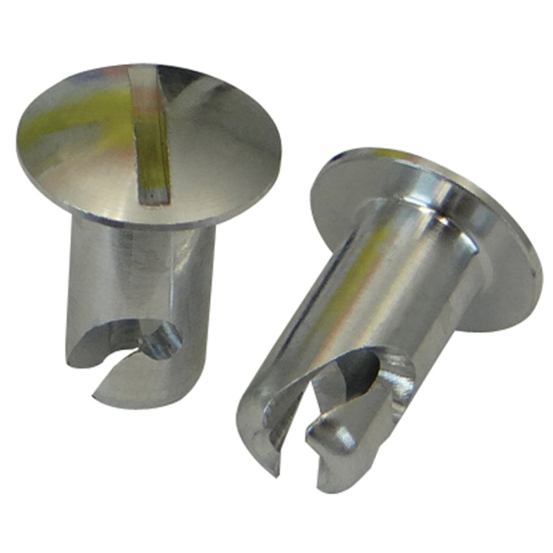 Moroso Quick Fastener – Oval Head – 5/16in x .450in – Aluminum – 10 Pack