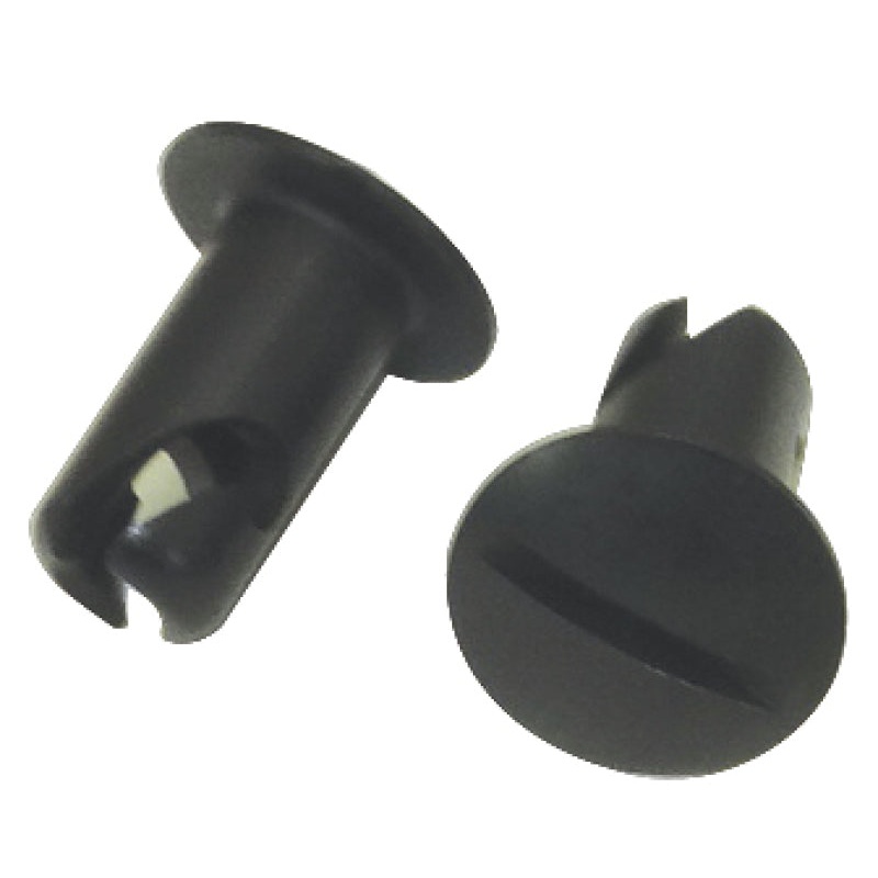Moroso Quick Fastener – Oval Head – 5/16in x .450in – Aluminum – Black – 10 Pack